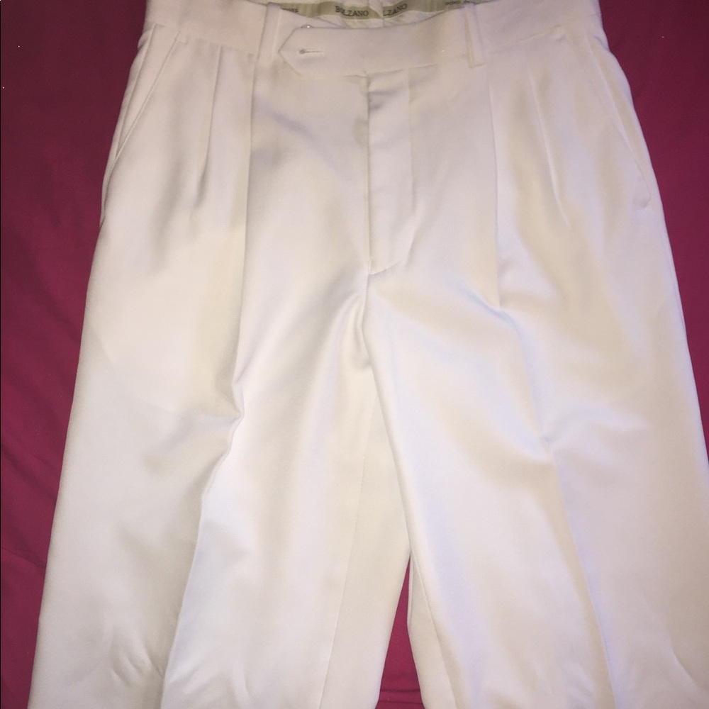 White men dress pants